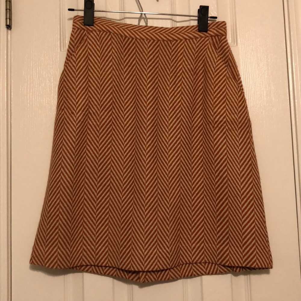 Tucker for Target Orange Wool Skirt